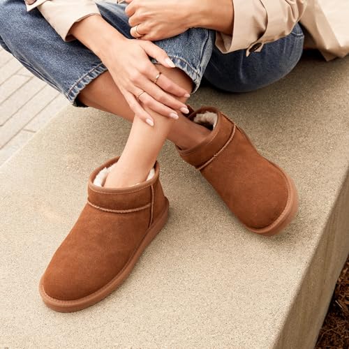 Image of DREAM PAIRS Ankle Winter Mini Boots for Women
