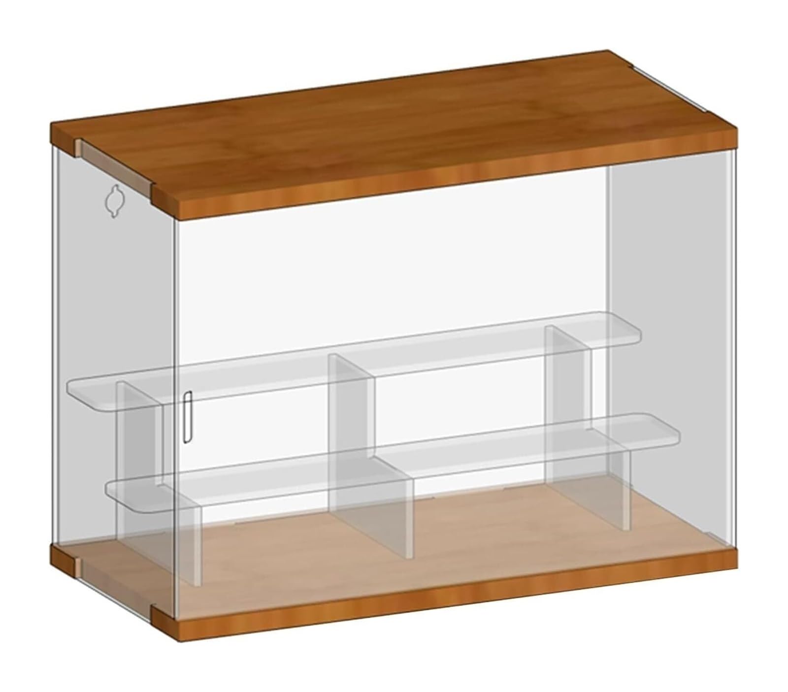 Acrylic Storage Display Case, Acrylic Display Case For Collectibles, Dolls, Statues, Clear, 30x15x22.5-44.3cm((LxWxH)30x15x22.5cm)