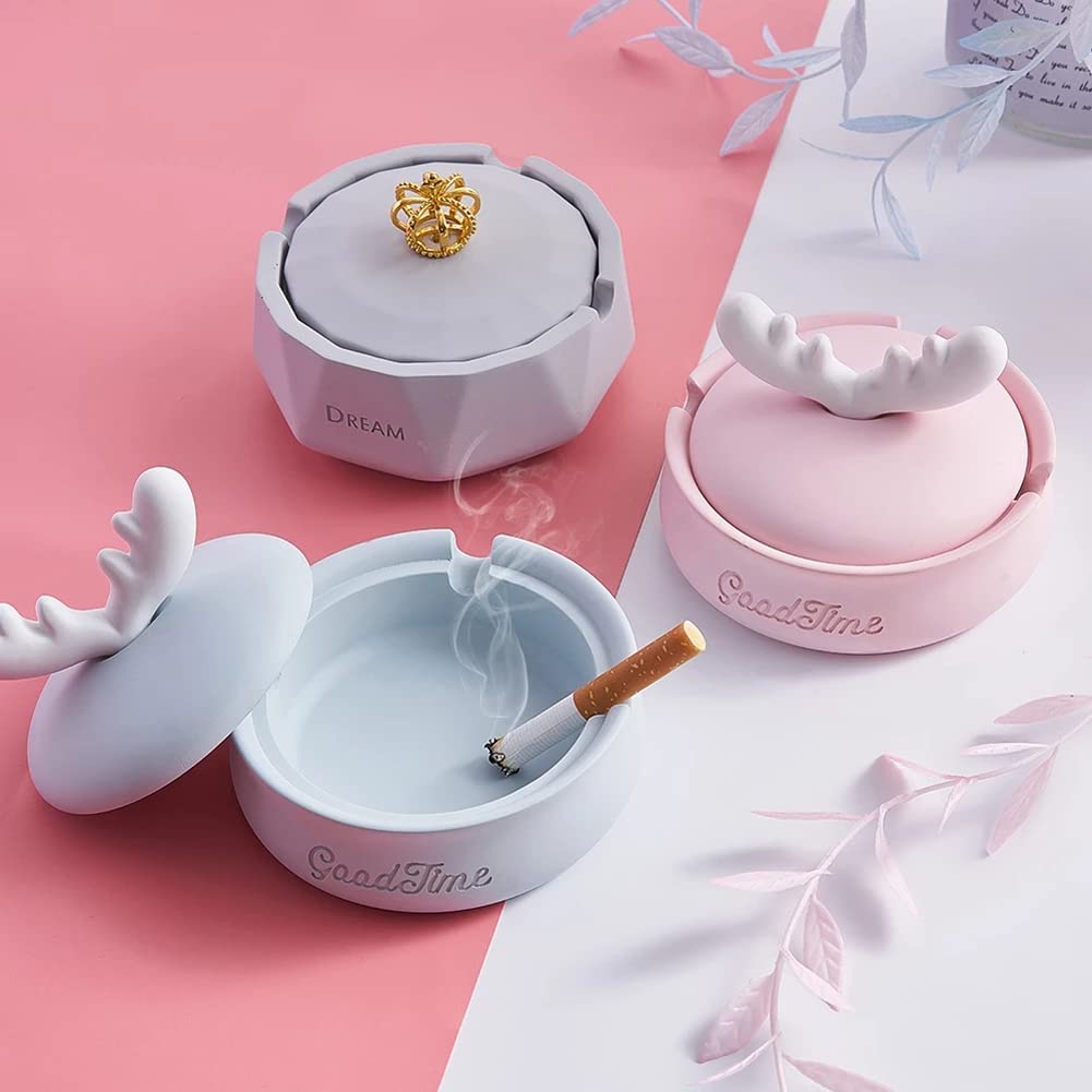 Amazon.co.jp: 灰皿 おしゃれ ふた付き かわいい 北欧 卓上 インテリア