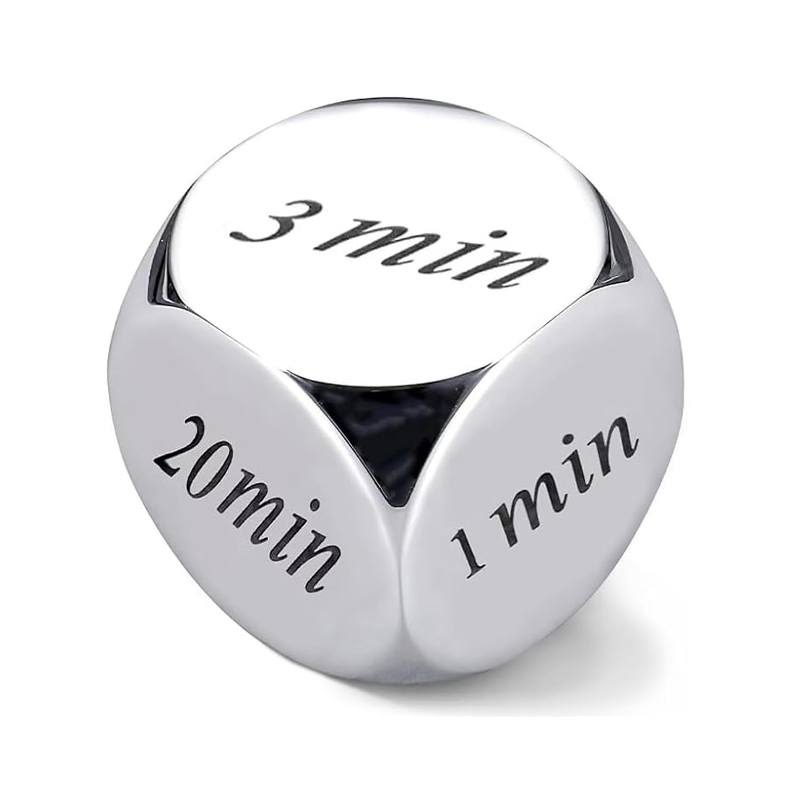 Fun Iron Date Night Ideas Decider Dice With Gift Box for Women Men, Decision Dice for Birthday Anniversary Christmas Stocking Stuffer, Couples Gift Idea (Time)