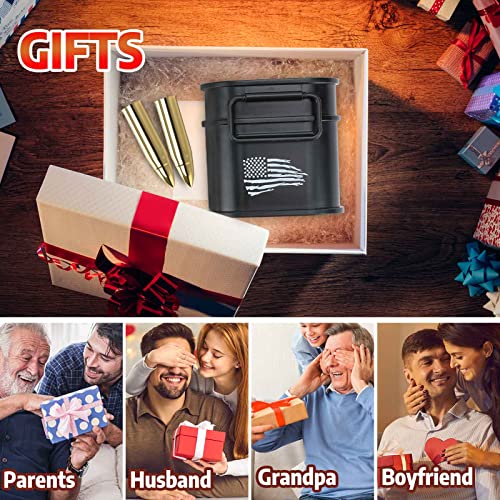 Gifts for Men Dad, Tikaton Whiskey Stones, Christmas Stocking Stuffers, Unique Anniversary Birthday Gift Ideas for Him Husband Boyfriend, Cool Retirement Gifts for Men, Golden Bullet - Thumbnail 2