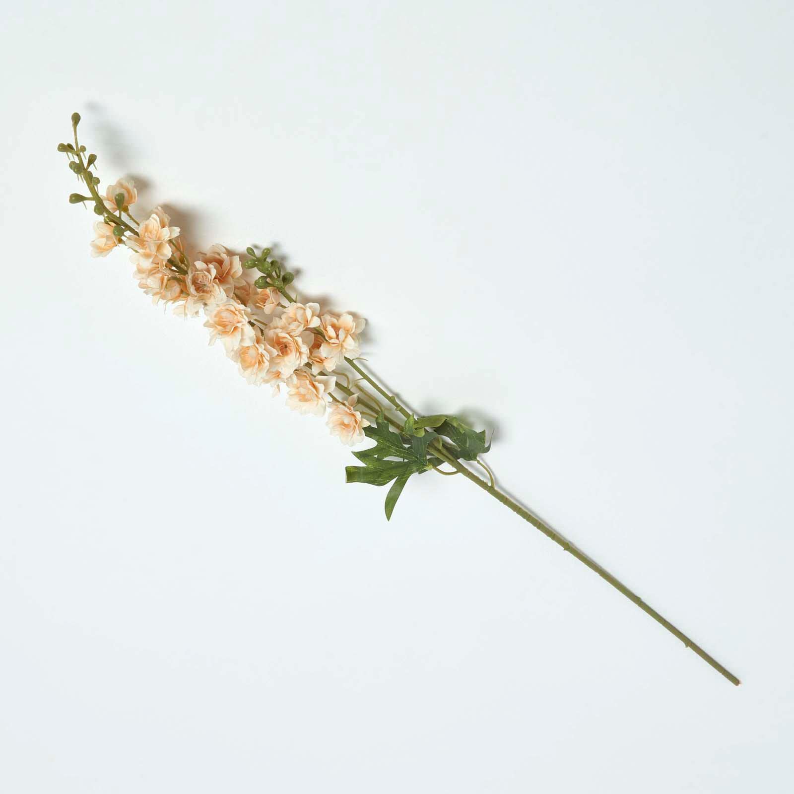 Homescapes Peach Stock Flower Spray Single Stem 87 cm in Orange