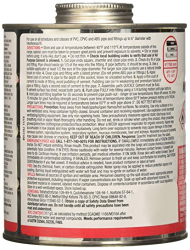 Cemento multiusos Oatey, 32 oz, transparente, caja x12 miniatura 3