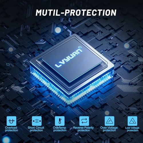 LVYUAN Inverter Pure Sine Wave Power Inverter 3500W /7000W DC 12V to AC 230V/240V converter with wireless remote controller & dual AC outlets & USB for RV Truck Car - Image 3