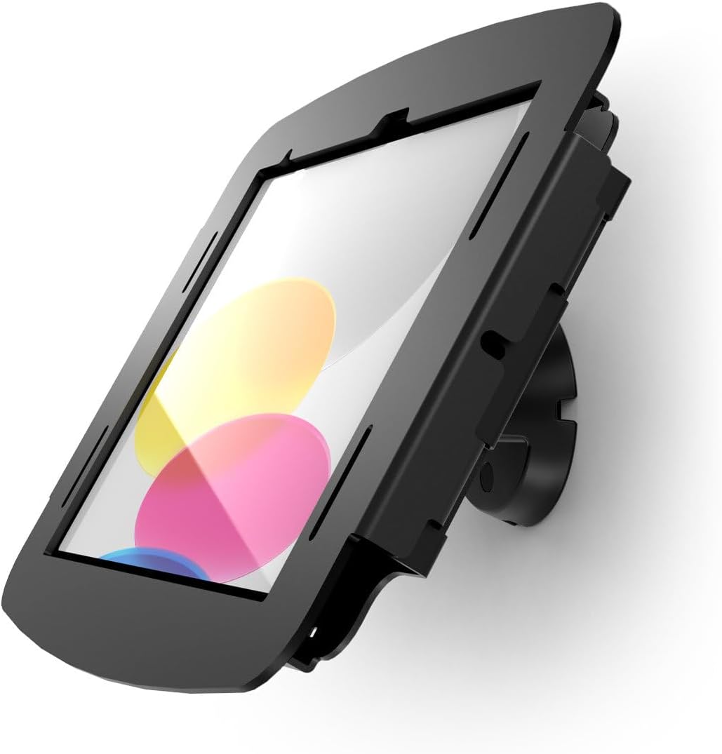Compulocks iPad 10th-11th (A16) Gen Space Enclosure Bow Tilting Wall Mount Black
