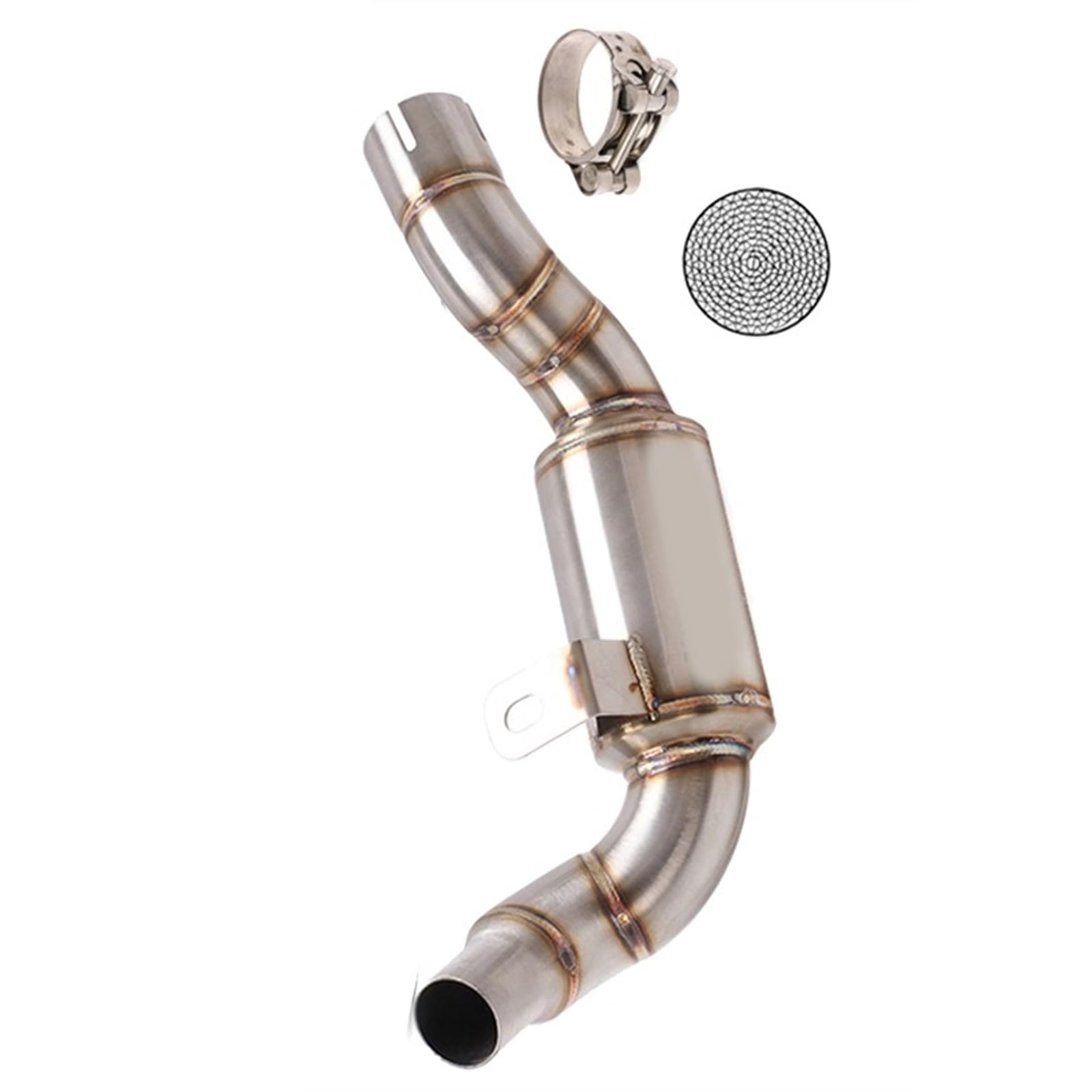 Slip On Per Benelli 502 C 502C Moto Catalizzatore Elimina Metà Di Collegamento Tubo Eliminator Sistema Scarico Avanzato Fuga Marmitta