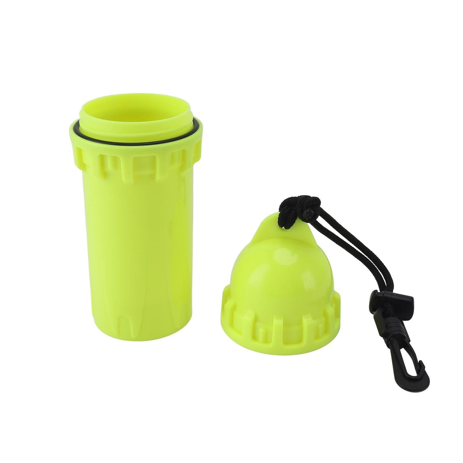 Colaxi Scuba Diving Dry Box Cylindrical Dry Box Waterproof Sealing Box with Rope Hook Underwater Dry Storage Box for Boating Camping, Yellow