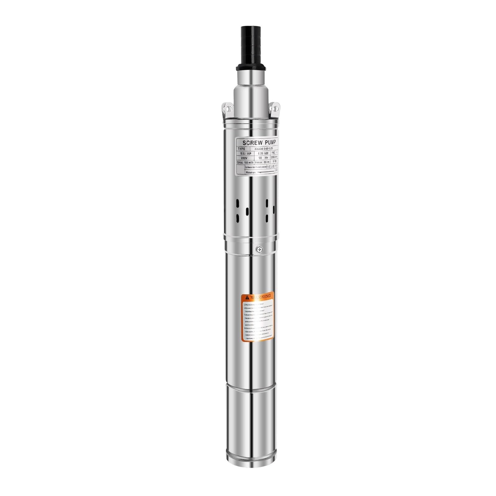 Pompa Sommergibile For Pozzi Profondi Da 250 W, A Vite Compatibile Con Sabbia, Giardino In Acciaio Inossidabile For La Fornitura Di Acqua Drenaggio Ad Alta Efficienza