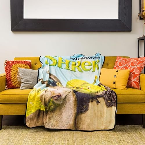 Plaid en polaire Shrek doux et chaud pour grands et petits - 8