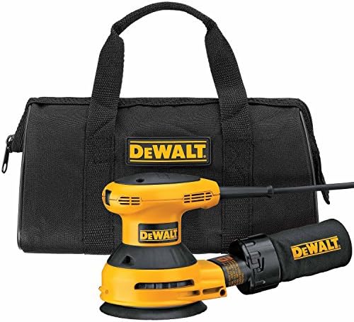 DEWALT D26451K Corded 3 Amp 5-Inch Random Orbit Sander with Cloth Dust Bag