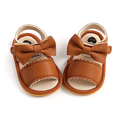 Babelvit Infant Baby Girl Boy Sandals Comfort Premium Summer Outdoor Casual Beach Shoes With Flower Bowknot Anti Slip Rubber Sole Newborn Toddler Prewalker First Walking Shoes #TOP23