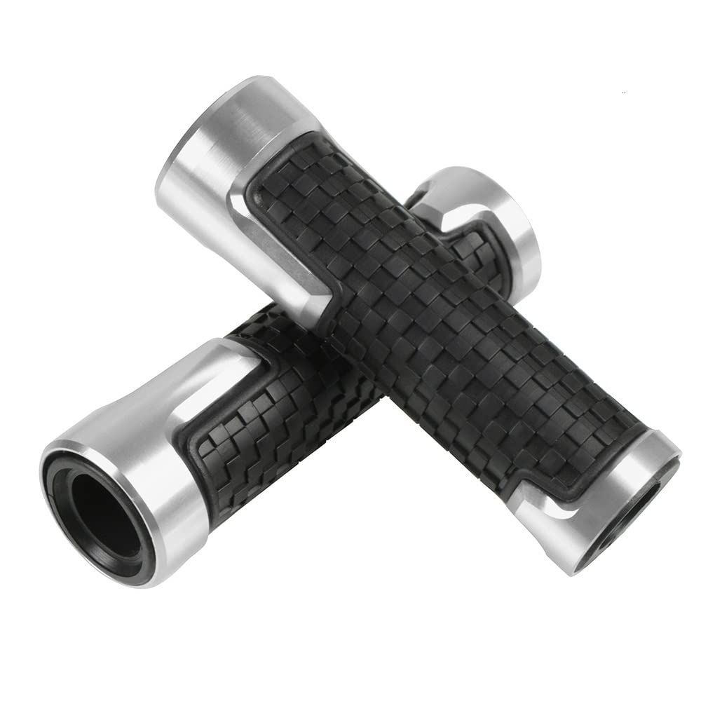 Poignées guidon antidérapant Kawasaki Ninja ZZR1400 grip argent