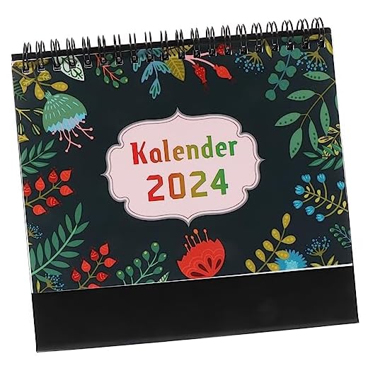 Decorative Standing Desk Calendar for 2024