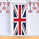 Beistle 52090, 2, Union Jack Tür Arbeit 76,2 cm X 6 ’, rot/weiß/blau