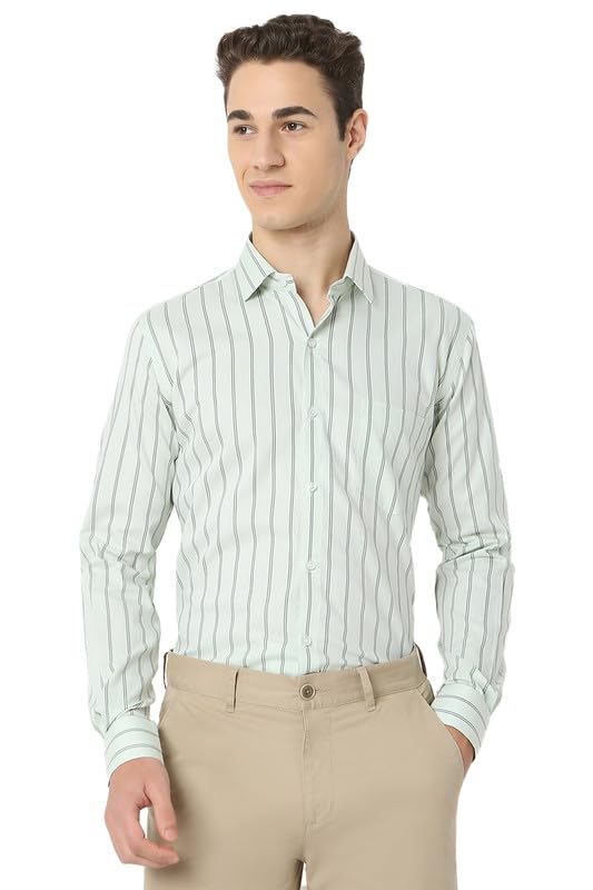 Image of Men's Striped Cotton Formal Shirt