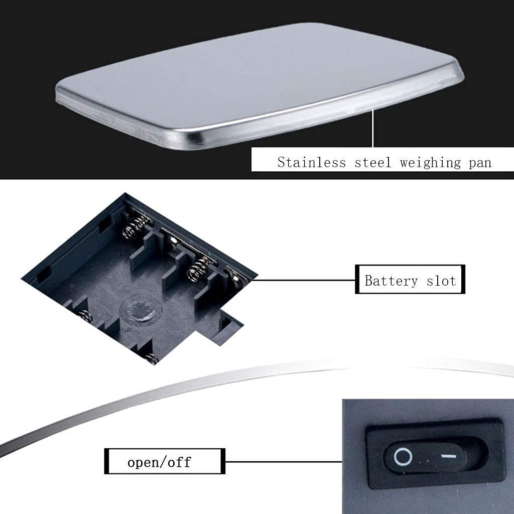 Bilancia da Cucina Bilancia Analitica di Precisione da Laboratorio Bilancia Elettronica Digitale Precisa da 0,01 G per Esperimenti Chimici E Minerali Spin Teaching,White-5kg/0.01g