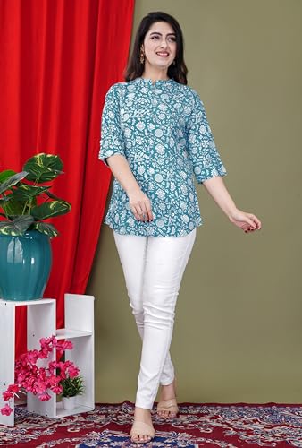 Image of FebQ Printed Shirt Style Top for Women