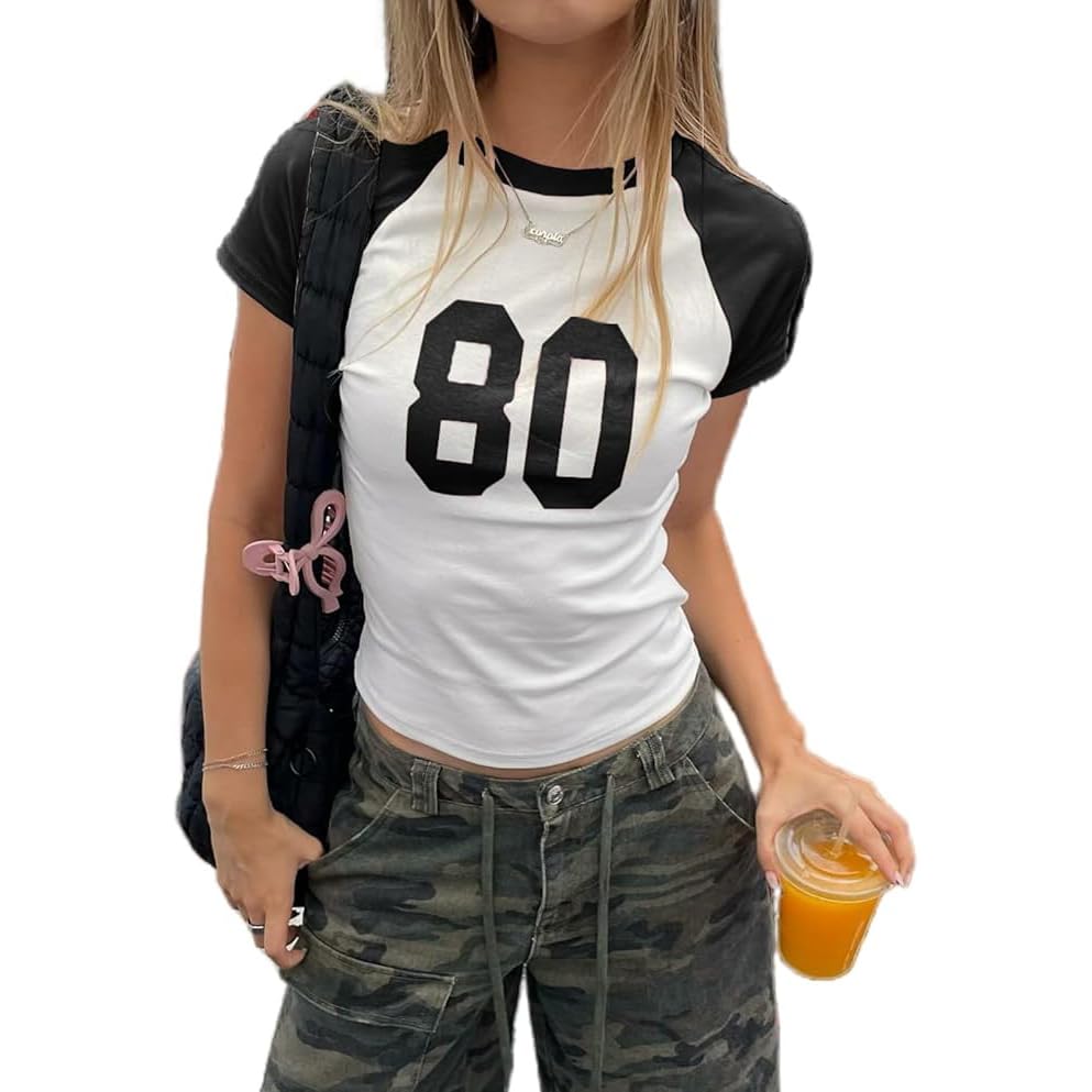 EXIT 26 Printed Short Sleeve Crop Top For Women & Teens - Relaxed Fit T-Shirt - View #11
