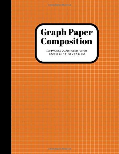 Graph Paper Composition Notebook: Grid Paper Notebook, Quad Ruled, 100 Sheets (Large, 8.5 x 11)