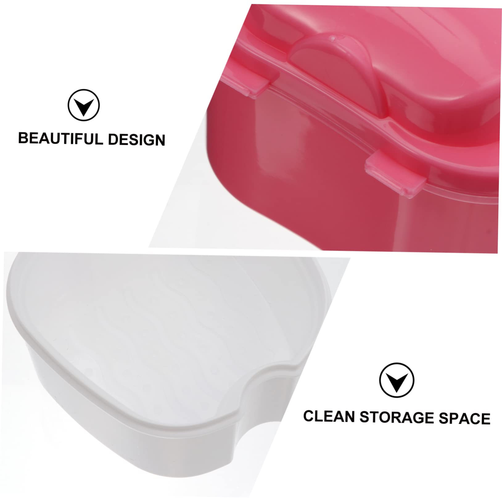 PACKOVE 10pezzi Scatola Per Dentiere Di Contenitori Per Dentiere Portatili Facile Da Trasportare e Sicuro Design Compatto e Leggero Materiale Resistente e Durevole Per Viaggi e Uso