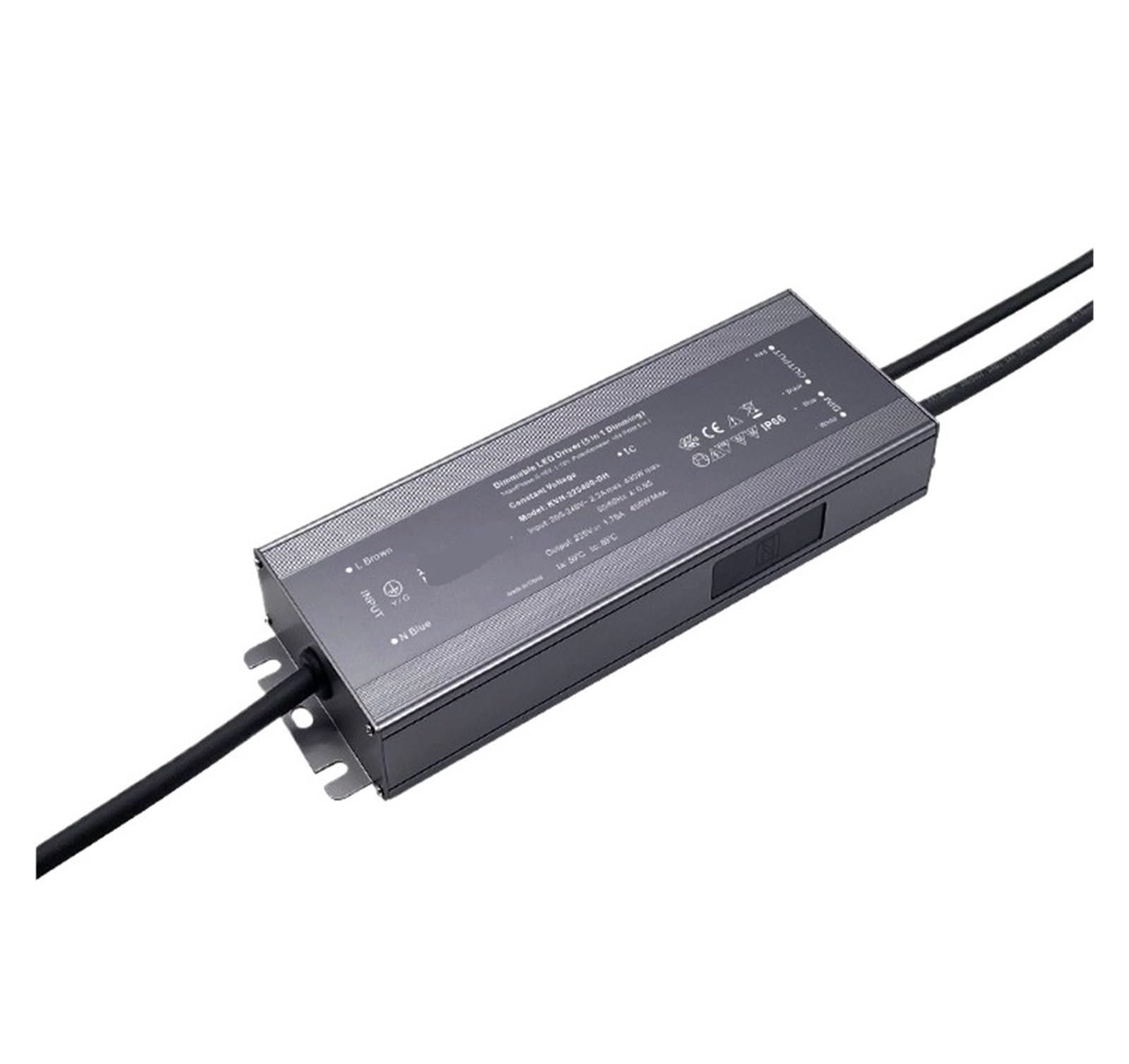 NVSFZGIYG KVN-TDH Series Non-Flicker Ultra-Thin Waterproof thyristor led Driver dimming Power Supply(225V 0.67A 150W aluminum shell)