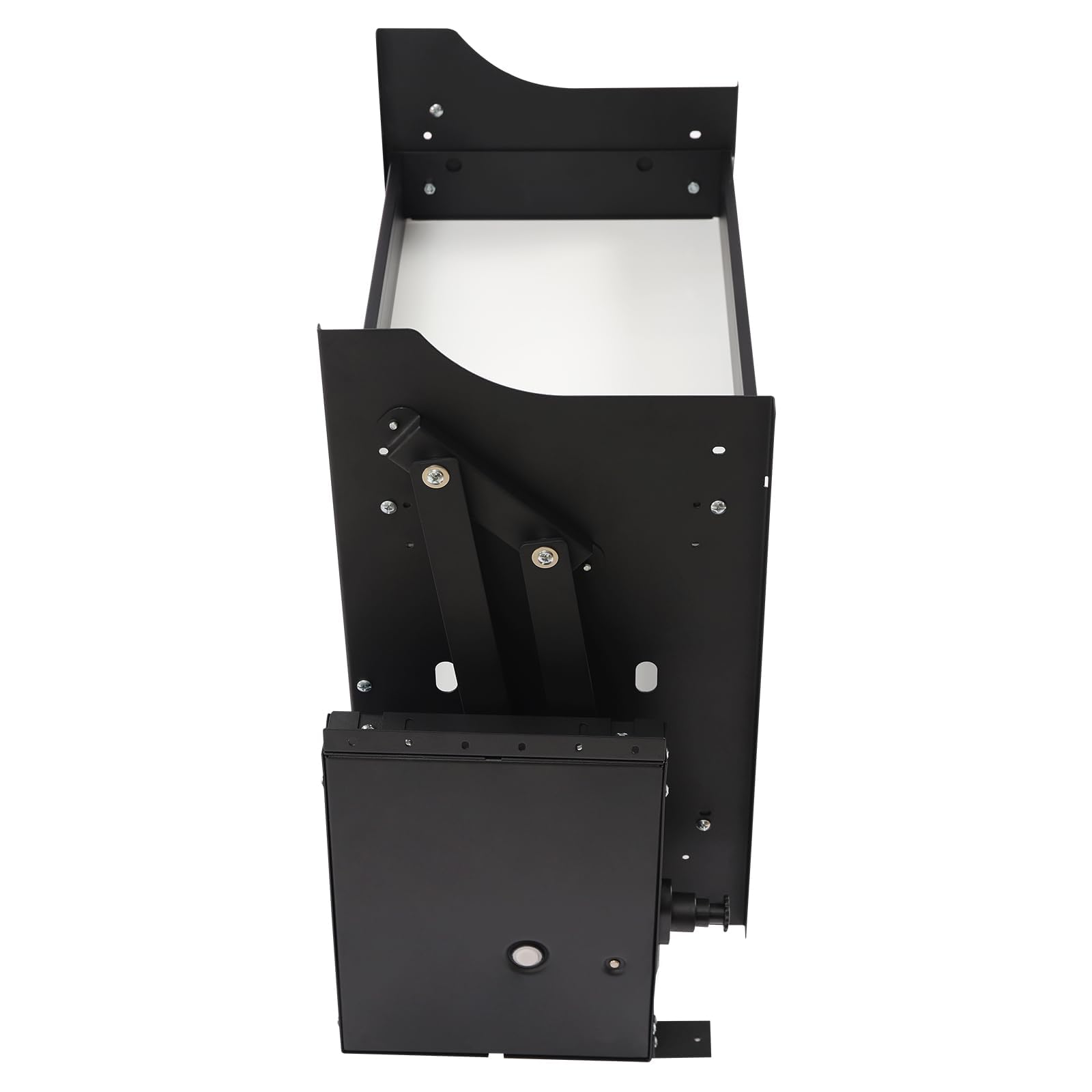Organizador extraíble para armarios de 24 Pulgadas, Organizador de estantes abatibles para armarios, Estante abatible para armarios de Cocina, Estante abatible de 2 Niveles Resistente para p