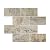 Silver Travertine 3 X 6 Rectangular Field Tile, Tumbled (LOT of 5 SQ. FT.)