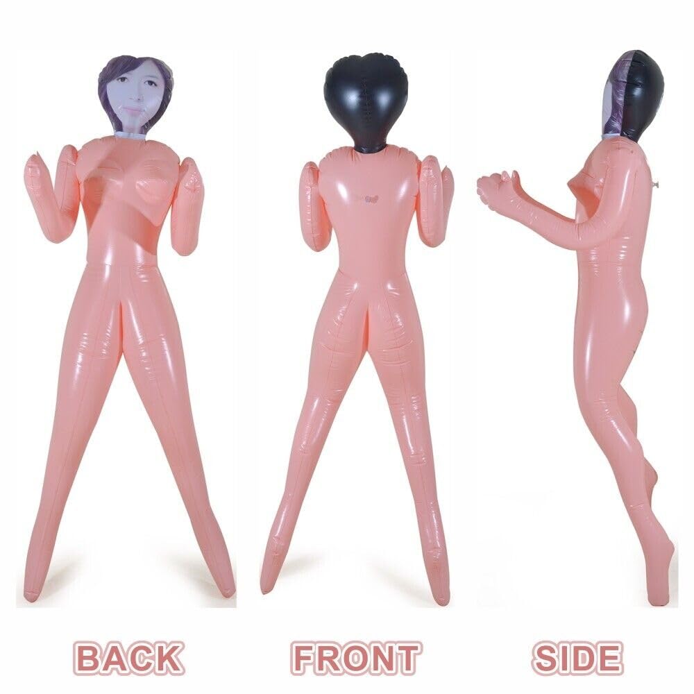 Bambola Gonfiabile Donna, Bambola Gonfiabile per Addio al Celibato, Sexy Gadget, Bambola Scherzo per Adulti e Compleanno 155 cm