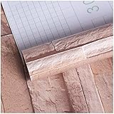 RENOVACIÓN DE MUROS VIEJOS: Sigues preocupándote por los feos y llenos de cicatrices de los muros? El papel de pared de ladrillo marrón VEELIKE puede renovar rápidamente su pared vieja, cubrir las cicatrices y restaurar su pared vieja a una nueva apariencia