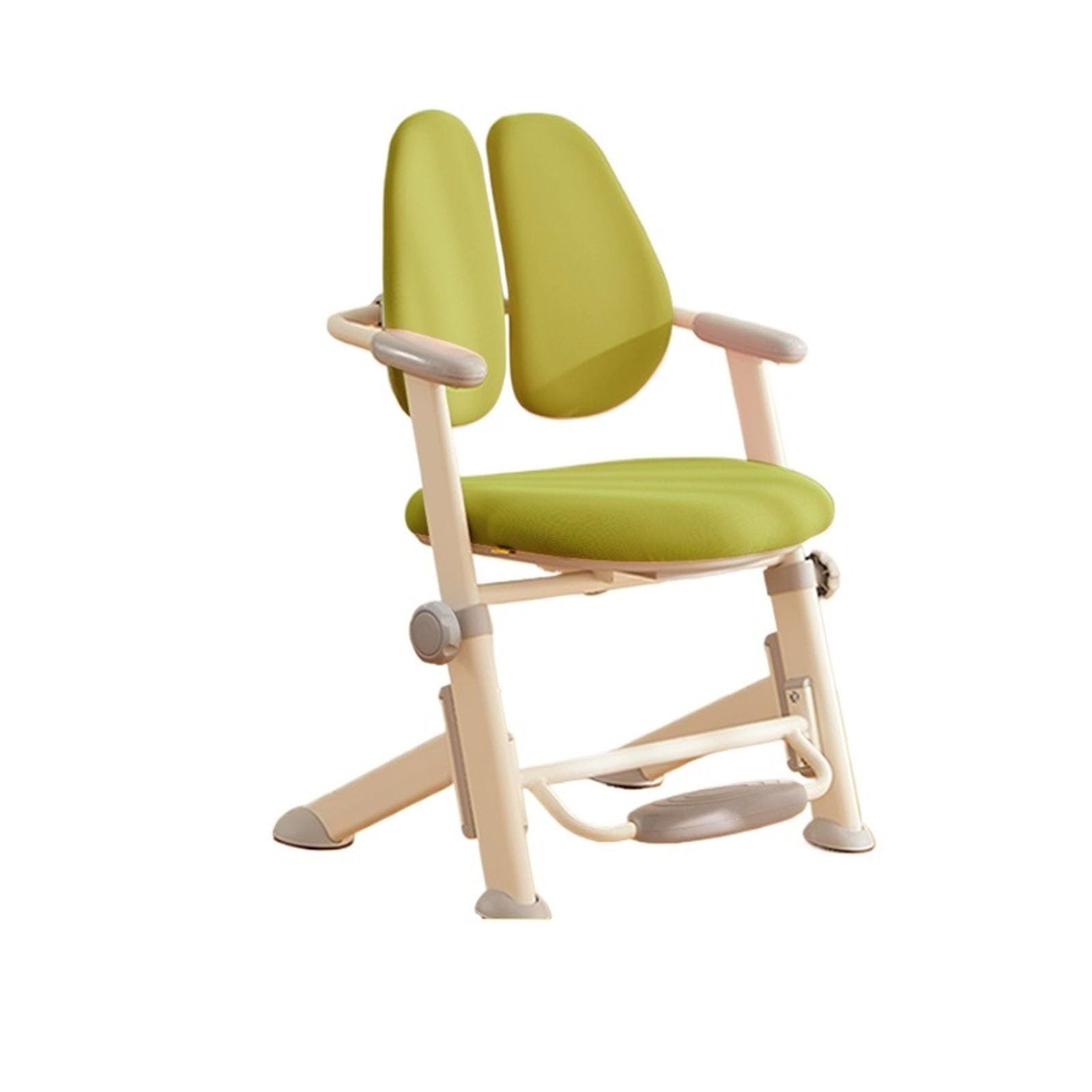 Ergonomiczne krzesło biurowe dla dzieci, dzieci, nauka, uczeń, komputer, dom, szkoła, biuro, kontrola wysokości dla rodzin, szkół i biur (kolor: zielony) Star of Light