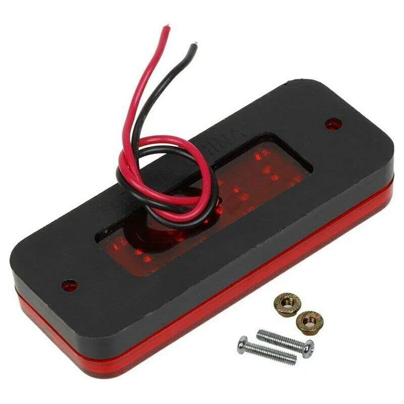 S 12V LED Red Reflector Tail/Brake/Stop Light - For Jeep, SUV, Truck, Trailer (Universal Mount) LED Trailer Light - Foto 3