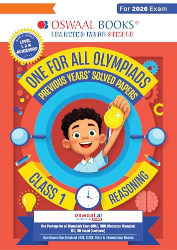 Oswaal One For All Olympiads Class 1 Logical Reasoning Prep-Guide...