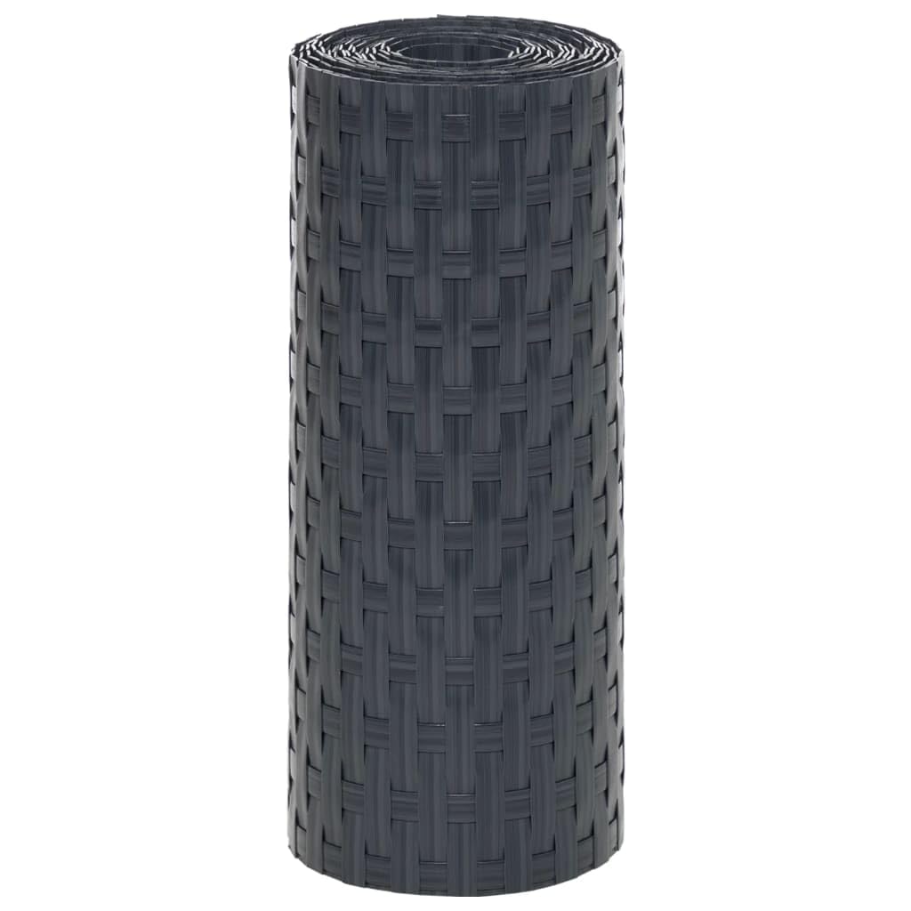 Paravents de Balcon 10 pcs Anthracite 255x19 cm résine tressée,Quincaillerie,Clôtures & barrières,Panneaux de clôture,3.81 kg-156311