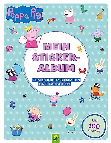 Peppa Pig Mein Stickeralbum mit 100 Stickern: 24 beschichtete Seiten für das einfache Ablösen und Tauschen deiner Stickersammlung | Ab 3 Jahren, White