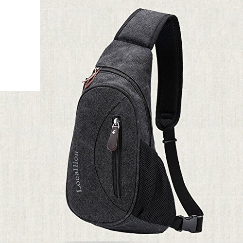 Sac messenger mobile diagonal en toile de voyage style bucket bag
