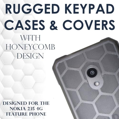 Image of ZAOMA Back Case TPU Cover Compatible for Nokia 235 4G 2024 DS - Model NO. : TA-1616 Rugged Case (Pack of 2) (NK2354G RUGGREY)