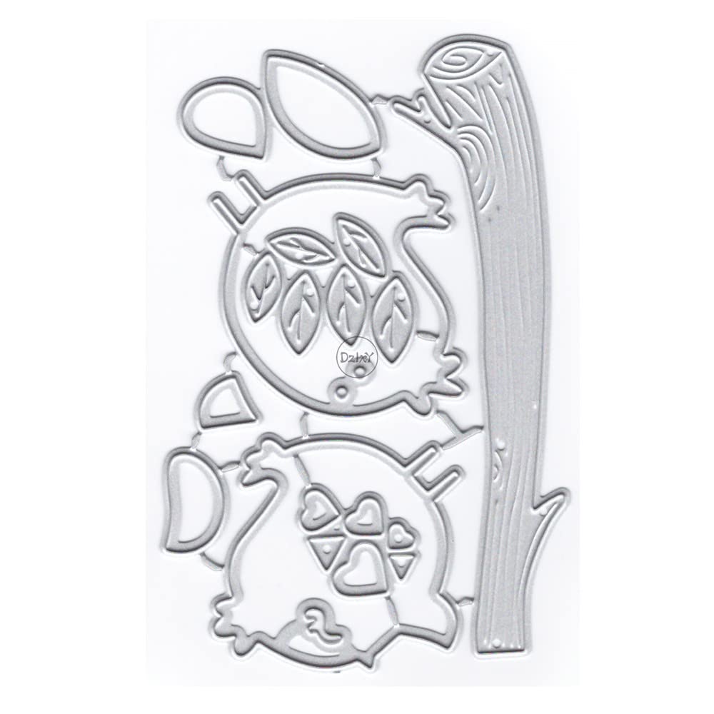 DzIxY Leaves Trunk Metal Cutting Dies for Card Making Kit Embossing Paper Die Cuts Scrapbook Machine Stencils Storage Pockets Supplies