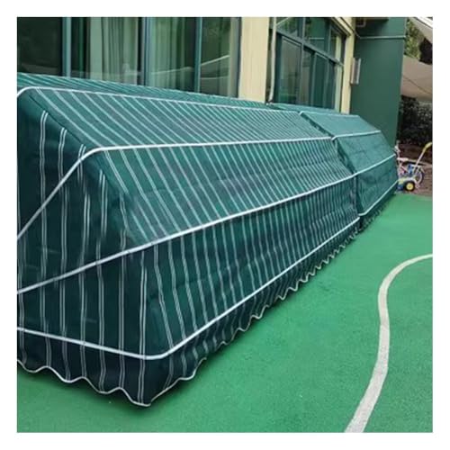 Store extérieur rétractable imperméable rouge | Auvent pliant de jardin - 3