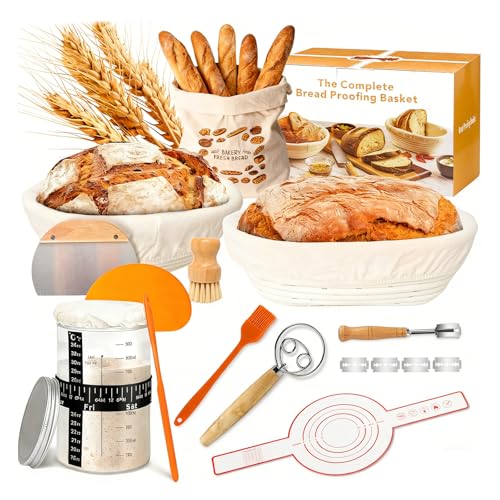 Banneton pour pain et pot à levain pour de douces matinées de brunch