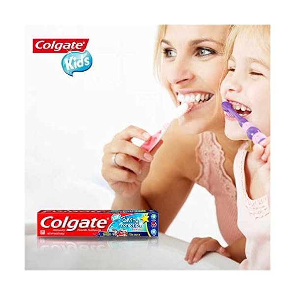 Colgate COLGATE fluoridhaltigen Zahnpasta Cavity Schutz für Kinder, Blase Frucht-Aroma 2,7 Unzen (3er-Pack) – Bild 5
