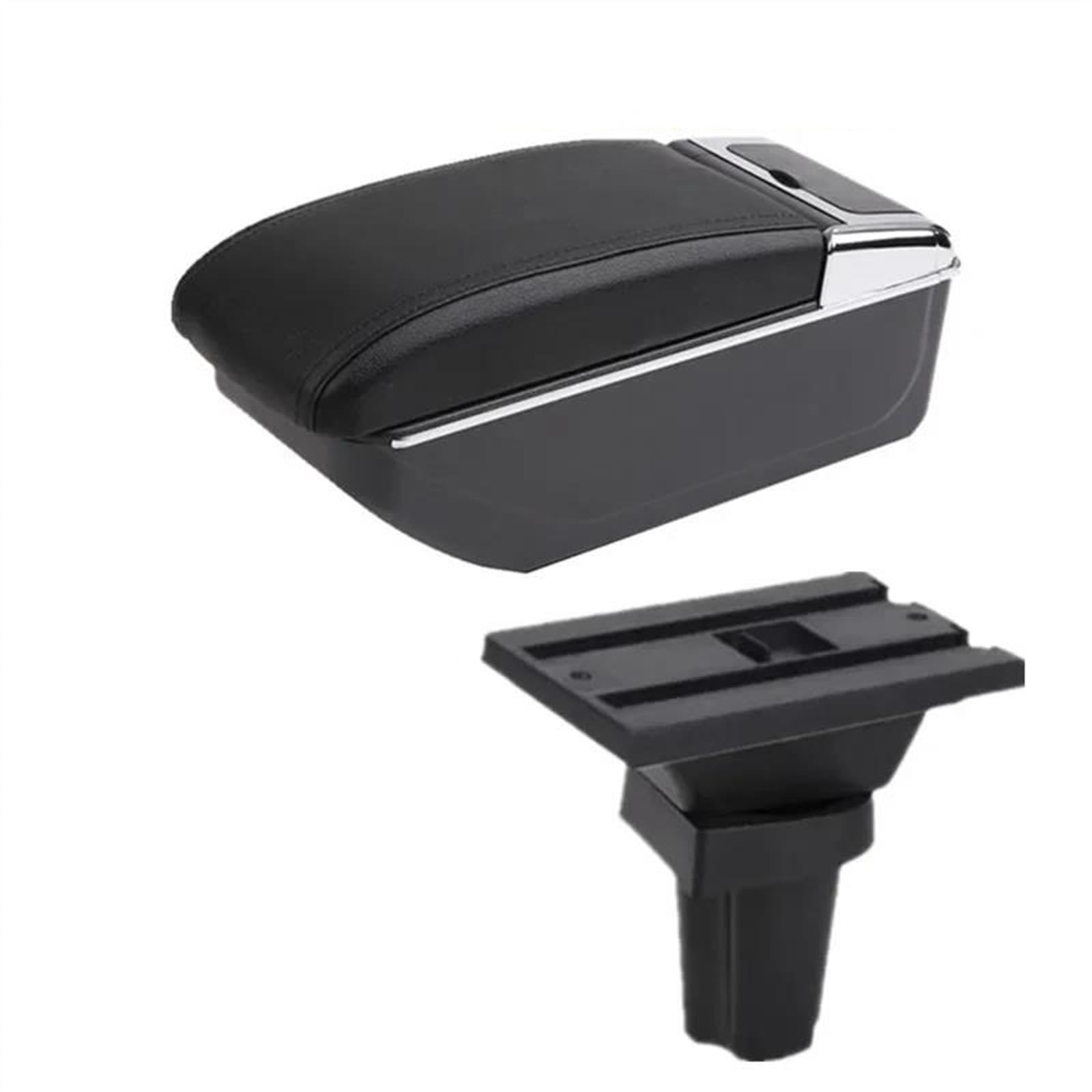 NMJLQW Storage Rack Car Interior Accessories Center Console Storage Box Multifunctional Armrest Storage Box For Morning For Picanto(B black line NO USB)
