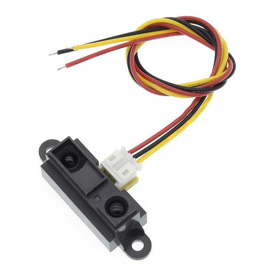 10pcs/lot GP2Y0A21YK0F 100% 2Y0A21 10-80cm Infrared Distance Sensor (Including Wires)