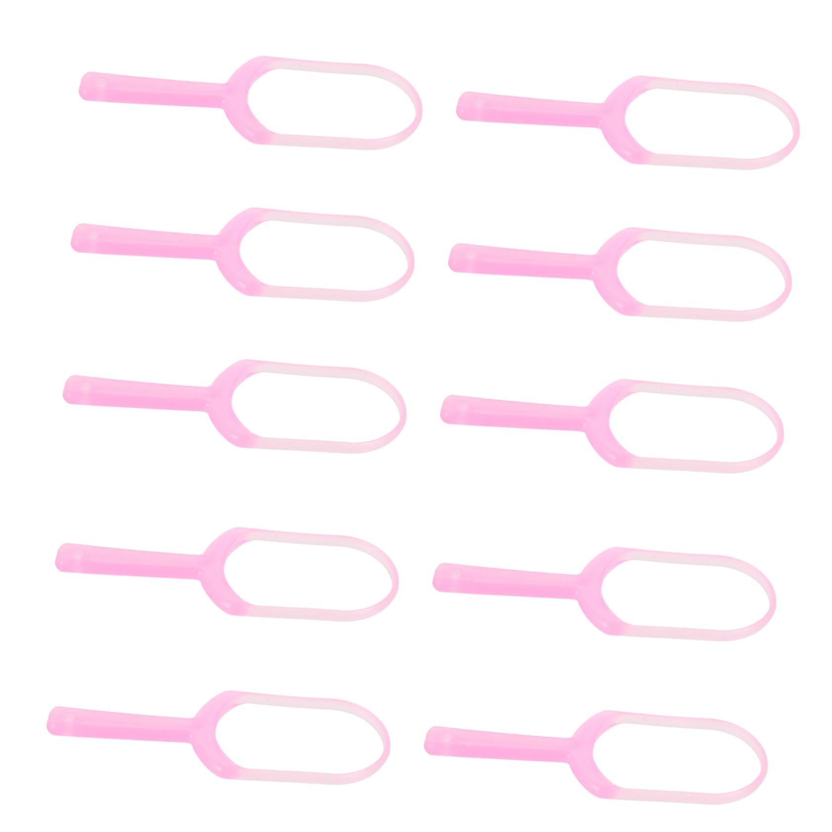 PartyKindom 10pcs Disposable Scraper Boys and Girls Plastic Oral Care Tool Easy to Hold for Bad Breath Random