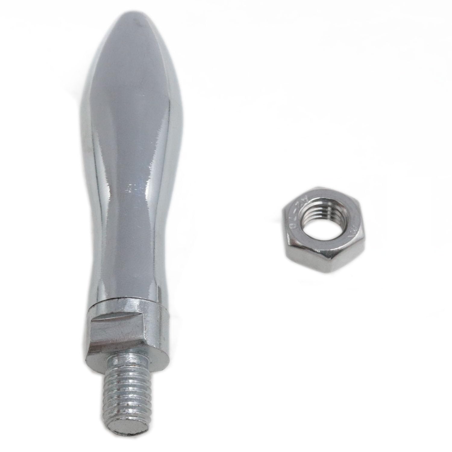 M10 Revolving Crank Handle with Nut for Milling Machine, 1 Pack