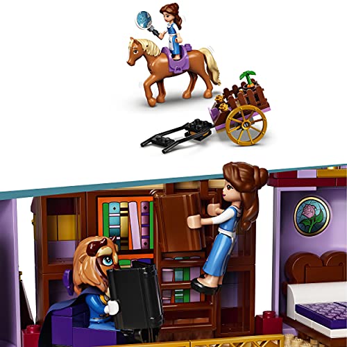 LEGO 43196 Disney Princess Belles Schloss, Schöne und das Biest, Prinzessin Schloss und Belle Mini-Puppen, Spielzeug ab 6 Jahre – Bild 6