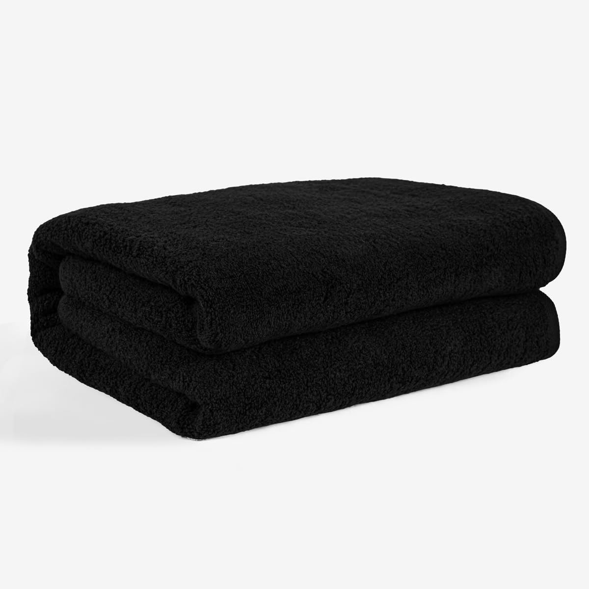 SALBAKOS - 100% Turkish Cotton Heirloom Quality Wash Cloth, Hand, Bath, Bath Sheet Towels and Bath Rugs & Mats (Black, Jumbo Bath Sheet)