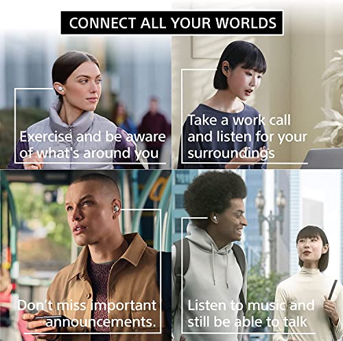 Image of Sony LinkBuds WF-L900 Truly Wireless Bluetooth Earbuds with Open-Ring Design for Ambient Sound, 17.5 Hrs Battery, DSEE, IPX4, 360RA, Swift Pair & True Wireless Earbuds with Alexa Built-in, Grey