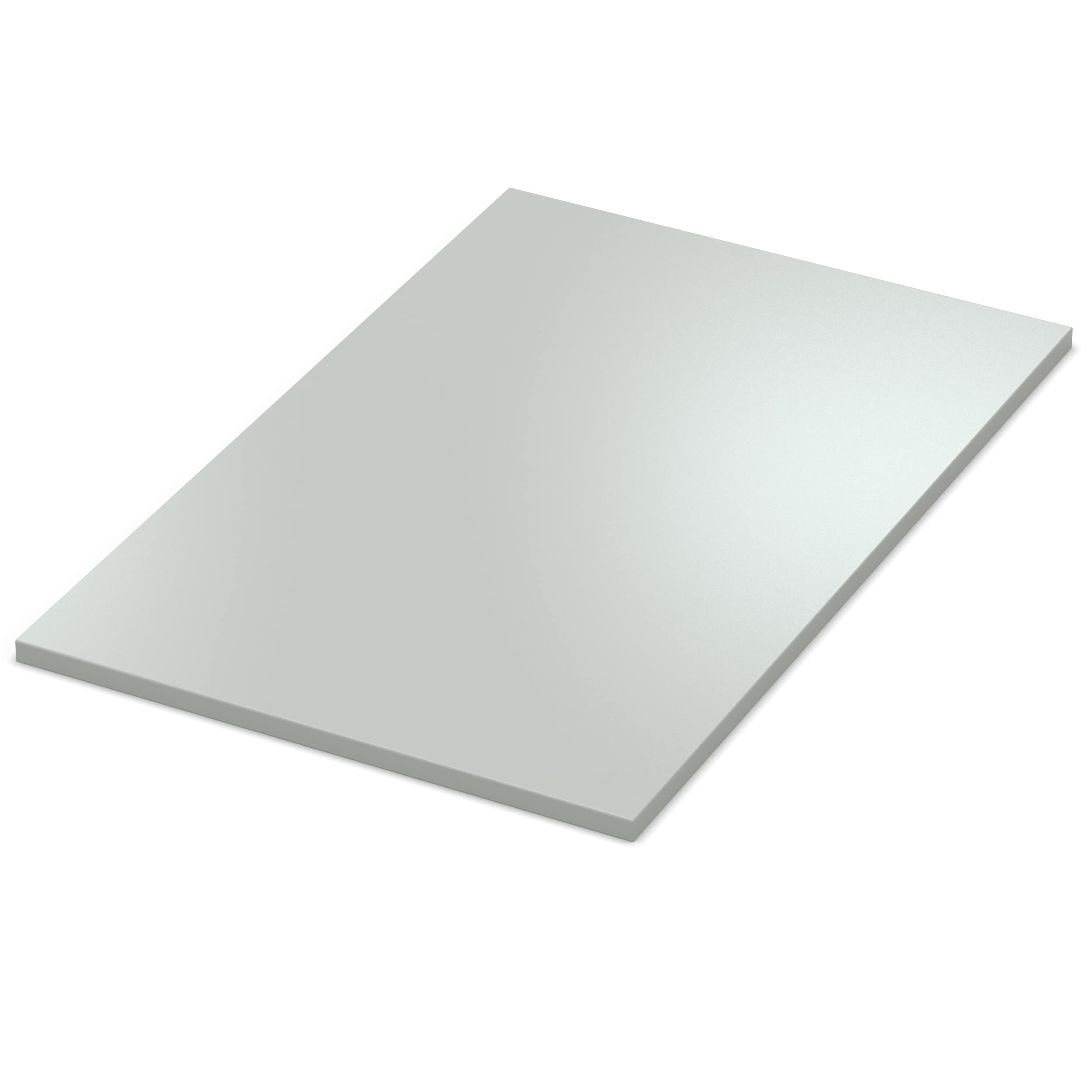 AUPROTEC Tischplatte 28mm grau 160x60 cm I Spanplatte mit 1mm ABS Kante & PU-Verleimung I melaminharzbeschichtet I elegant & wasserabweisend