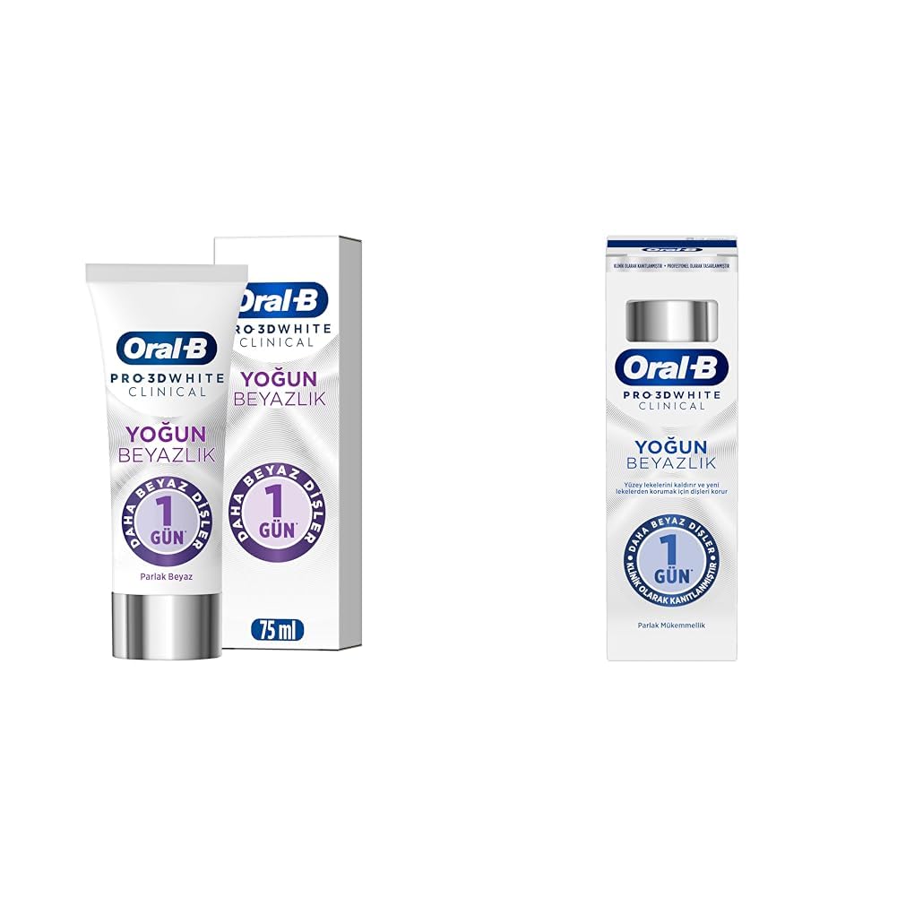 Oral-B 3 Boyutlu Beyazlık Diş Macunu Seti 75 ml x 2 Adet