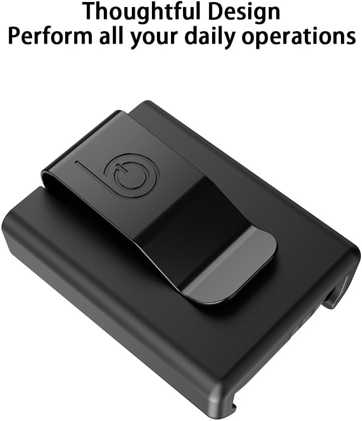 BELTRON Protective Case for Tandem Mobi Pump with Built-in Metal Belt Clip (Strong & Durable Case for Tandem Diabetes Care Mobi Insulin Pump) - Black